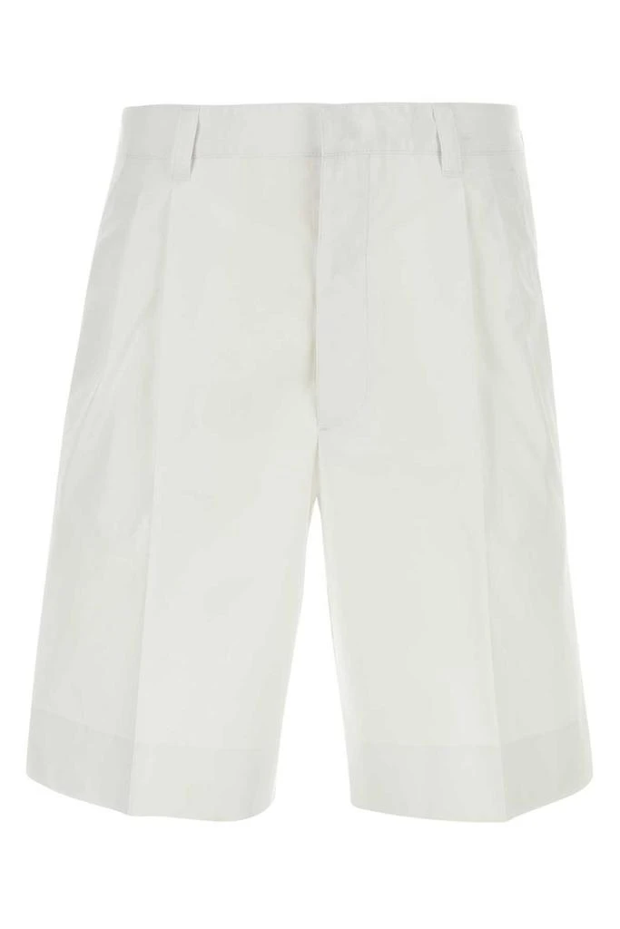 Prada Prada Belt-Looped Straight-Leg Shorts 1