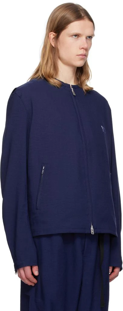 Y-3 Blue Sport Uniform 3 Stripes Jacket 2