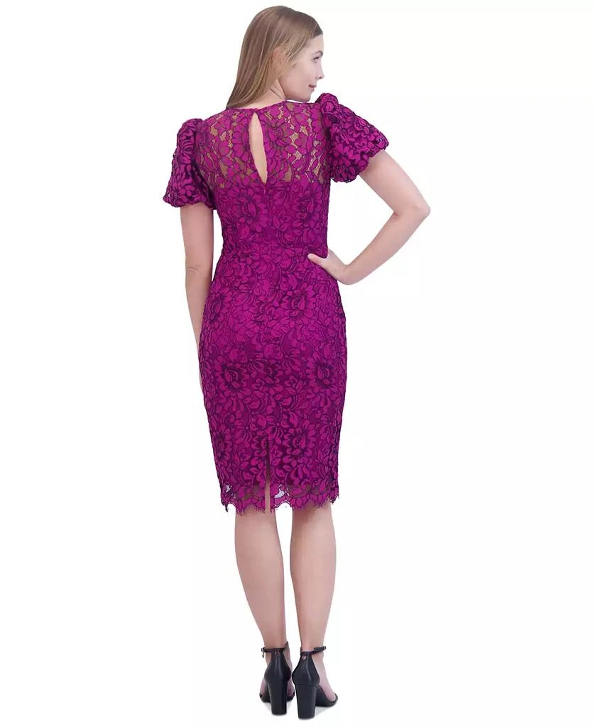 Eliza J Women's Boat-Neck Puff Sleeve Sheath Dress 2
