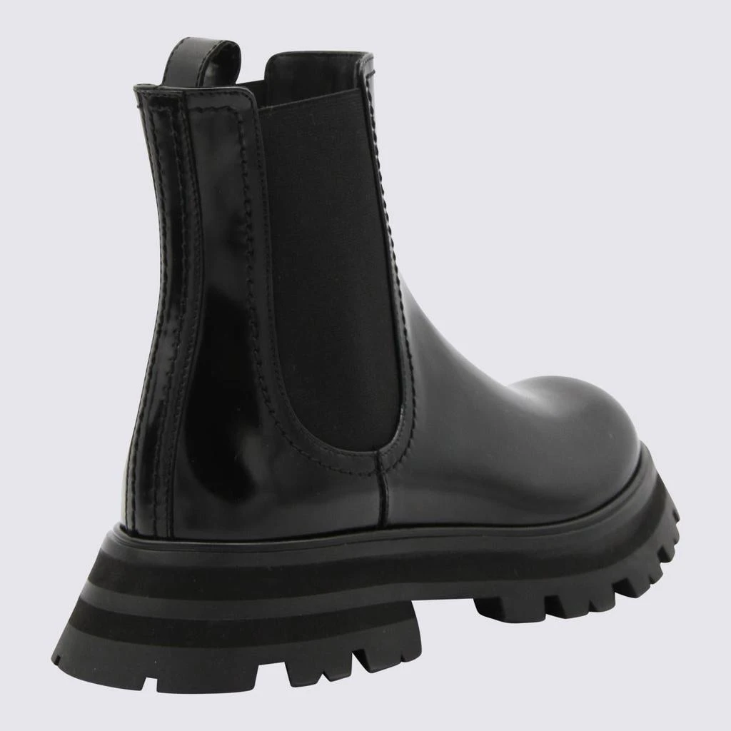 Alexander McQueen Alexander McQueen Black Leather Beatles Boots 2