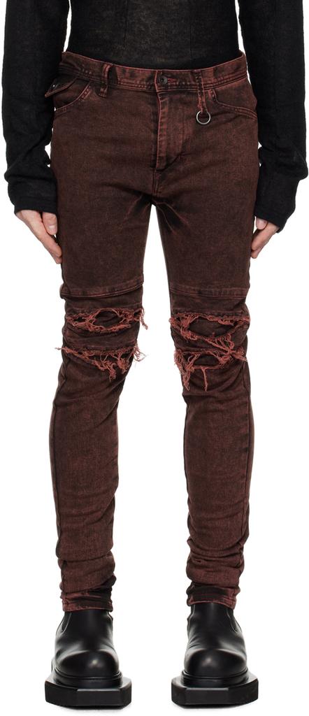 Julius Red Slim Distressed Jeans