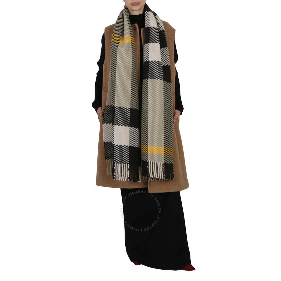Burberry Hunter Check-Pattern Wool Scarf 2