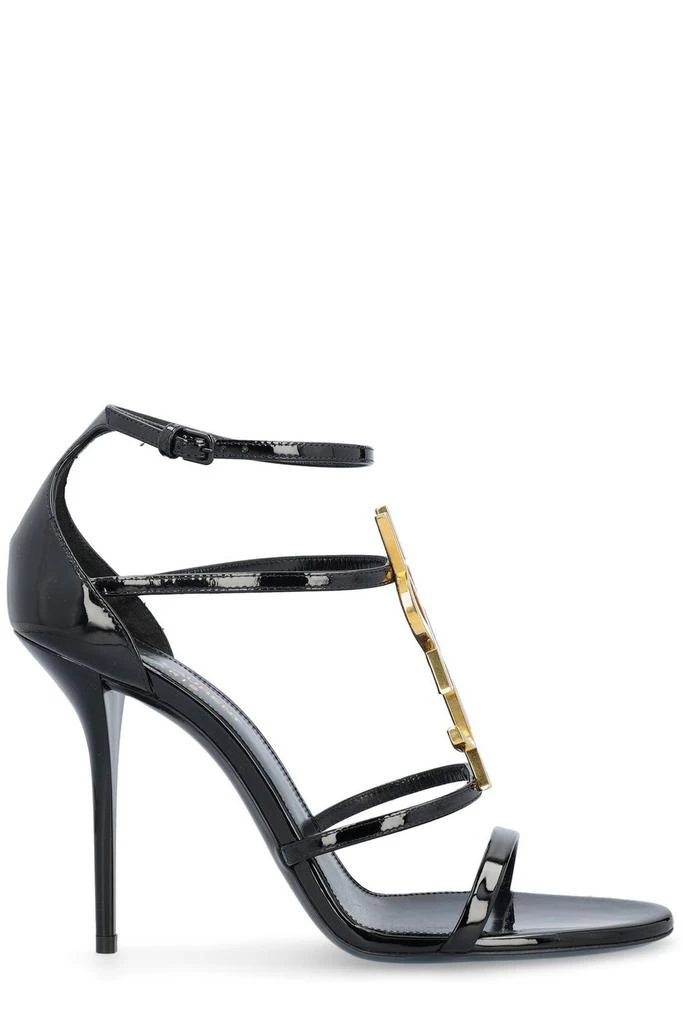 Yves Saint Laurent Saint Laurent Cassandre Logo Plaque Sandals 1