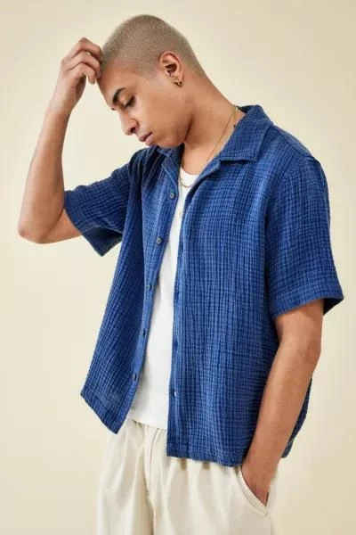 BDG BDG Indigo Triple Gauze Short-Sleeved Shirt 1