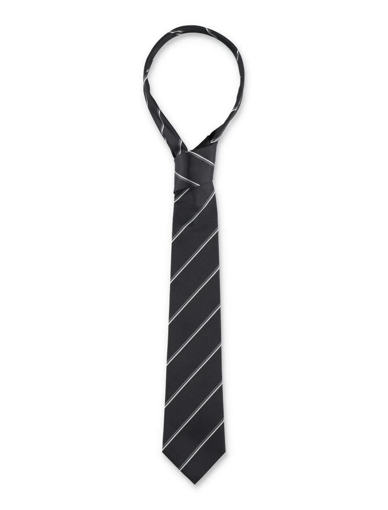 Yves Saint Laurent Saint Laurent Striped Wide Tie 1