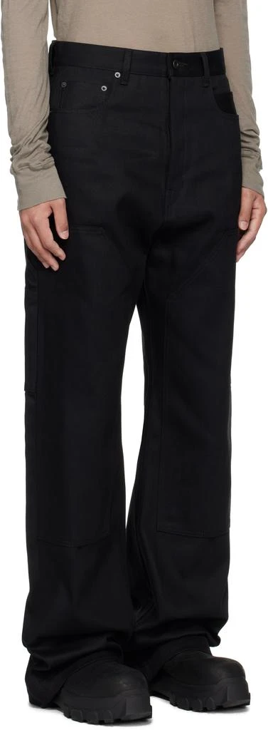 Rick Owens Black Hollywood Double Knee Geth Cut Jeans 2