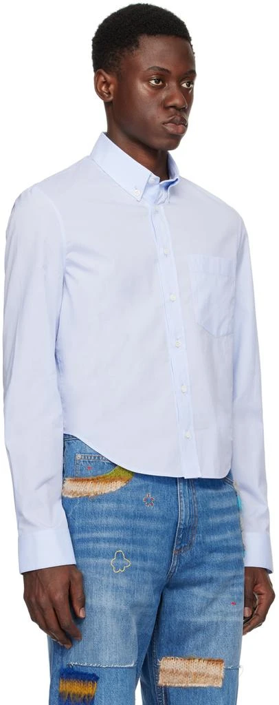 Marni Blue Cropped Long Sleeve Shirt 2