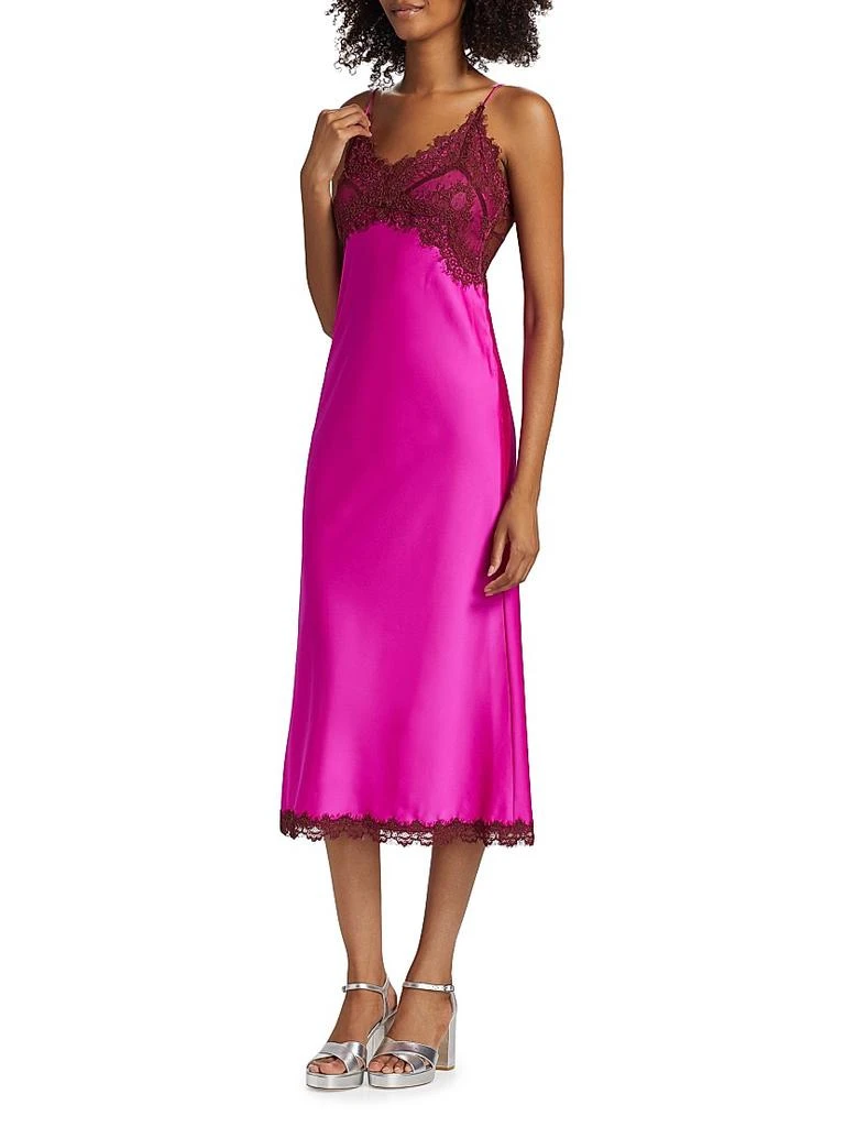 Boudoir Lace Satin Ameliane Slipdress  On Sale Now with Up to 51% Off |  Discover Exclusive Deals & Savings at BeyondStyle  Authentic  LOVESHACKFANCY midi-length|v-neck|contemporary|sleeveless|slip dress|lace|women's  apparel|solid|Women's|dresses|satin ...