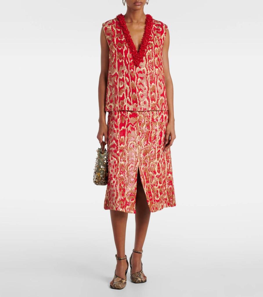 Printed Viscose Blend Shera Skirt – On Sale Now with Up to