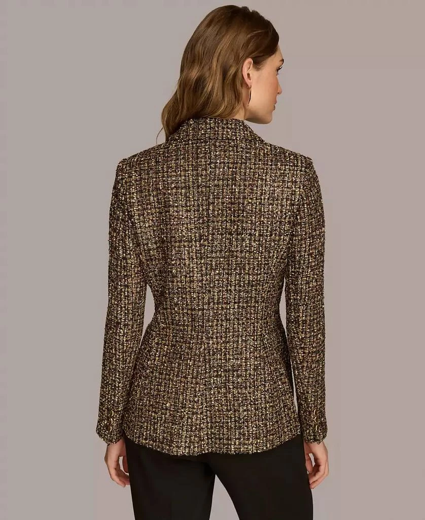 Donna Karan Women's Single-Button Tweed Blazer 3