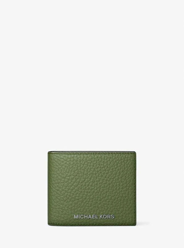Michael Kors Hudson Pebbled Leather Billfold Wallet