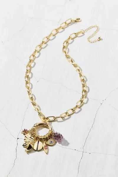 Urban Outfitters Charlie Clustered Charm Necklace 3