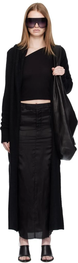 Rick Owens Black Concordians Long Cardigan 1