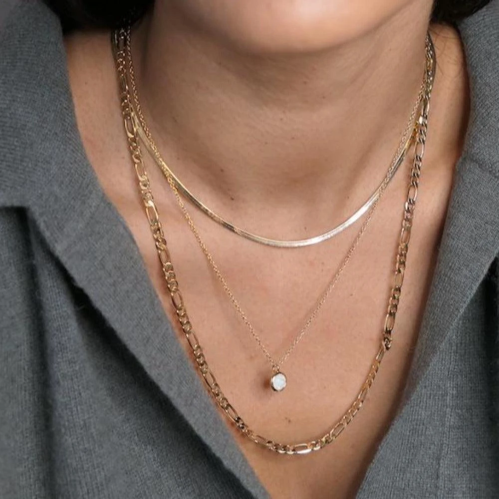 Orelia London White Opal Necklace Made With Swarovski Crystals 2