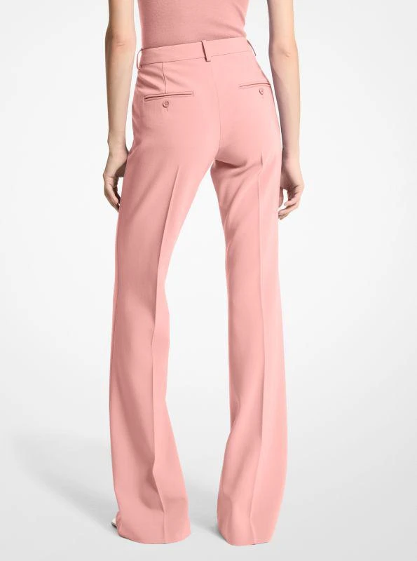 Michael Kors Haylee Stretch Pebble Crepe Flared Trousers 2