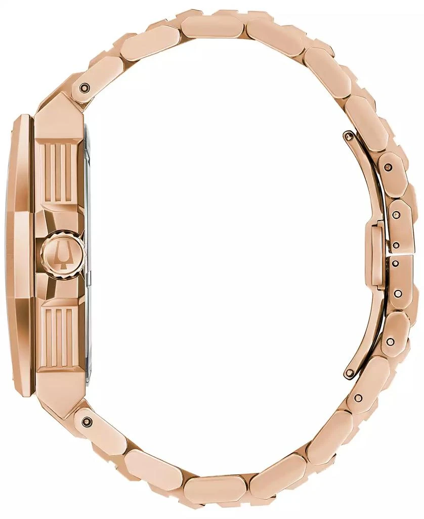 Bulova Men's Precisionist High Performance Quartz Diamond (1/20 ct. t.w.) Rose Gold-Tone Stainless Steel Bracelet Watch 47mm 2