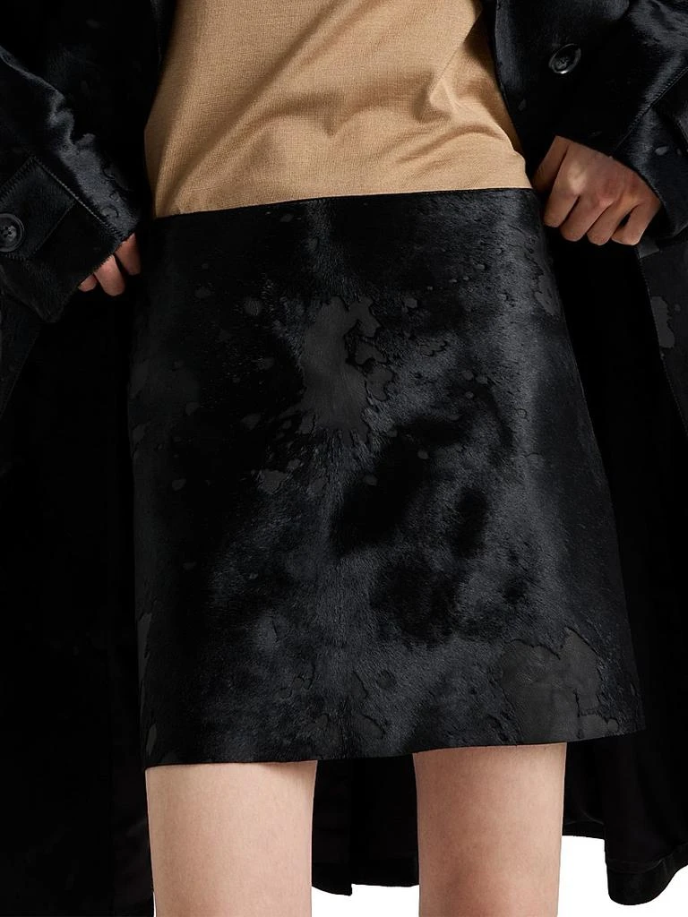 Prada Leather Miniskirt 2