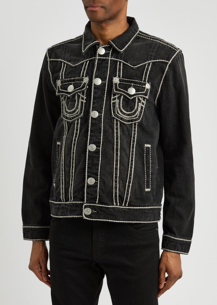 TRUE RELIGION JIMMY SUPER T デニムジャケット S True Religion Jimmy Super T Black Denim Jacket | Zumiez