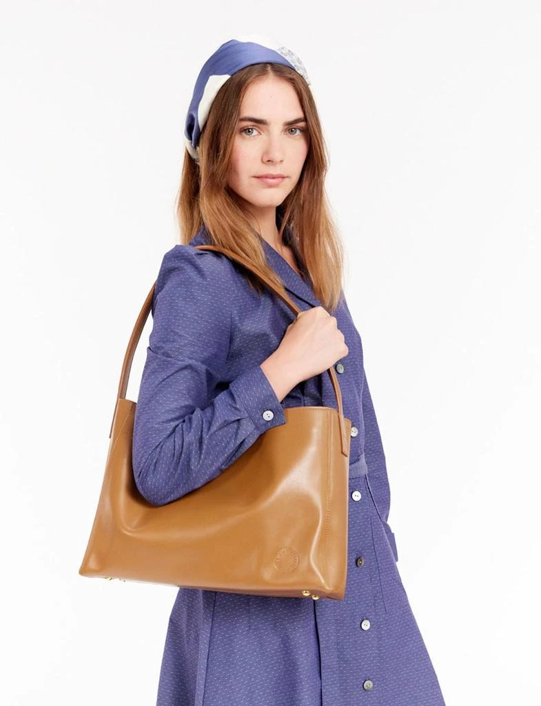 Tote Bag Sac Ines By Ines De La Fressange Tote Bag Lila Ecru