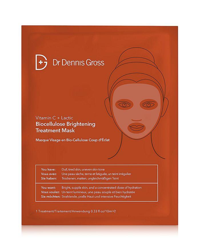 Dr. Dennis Gross Vitamin C + Lactic Biocellulose Brightening Treatment Mask (single)