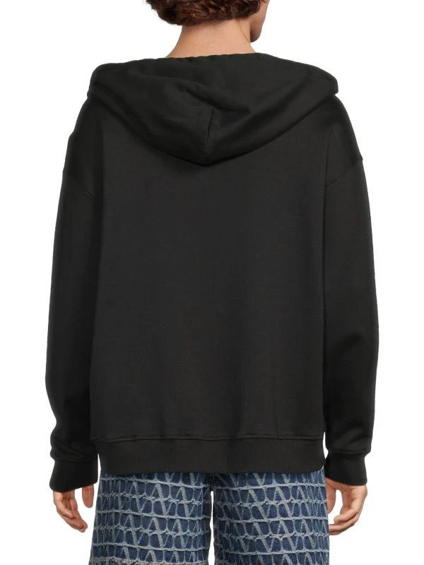 Valentino Zip-Up Logo Hoodie 2