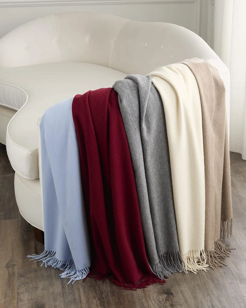 Sofia Cashmere Fringed Cashmere Throw 3