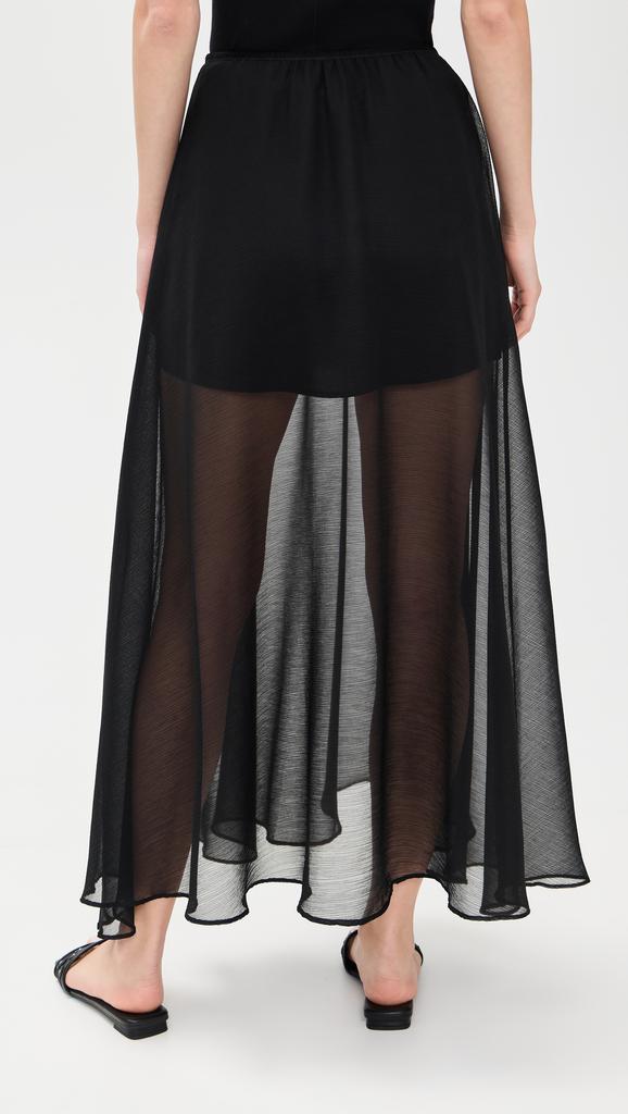 Enza Costa Japanese Yoryu Chiffon Skirt