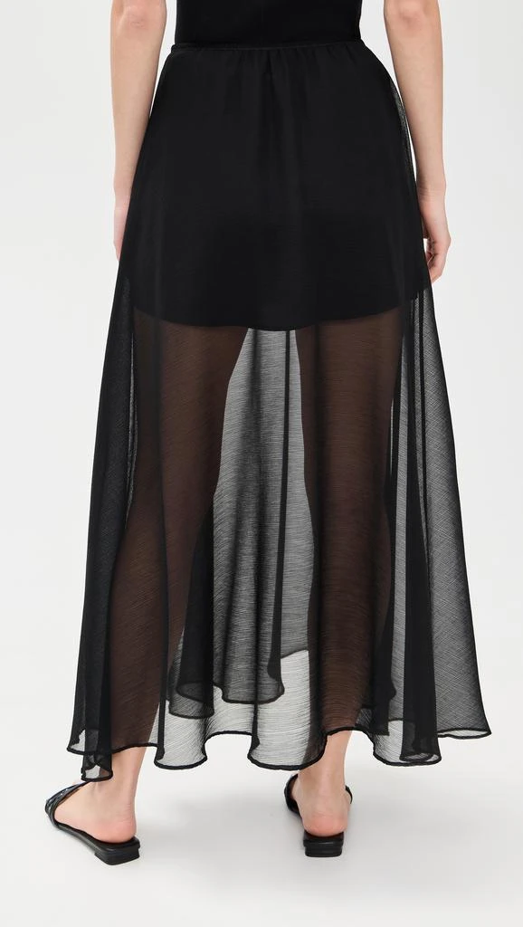 Enza Costa Japanese Yoryu Chiffon Skirt 2
