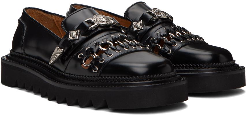 Toga Virilis Black Leather Loafers IT-42-IT-42 - Shoes Toga Virilis Black Leather Loafers IT-42-IT-42 - Shoes