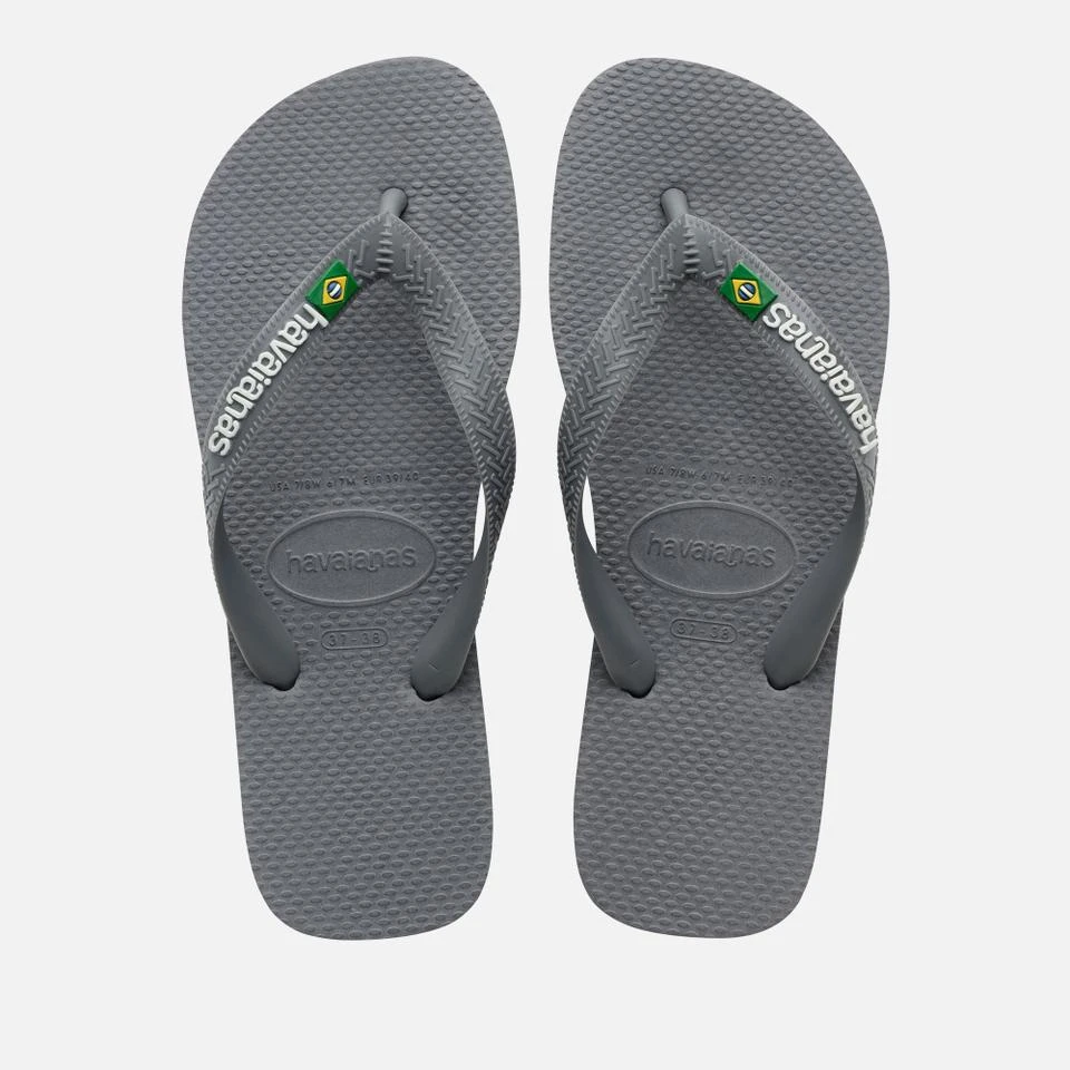 Havaianas HAVAIANAS MEN'S BRASIL LOGO-EMBOSSED RUBBER FLIP FLOPS 1