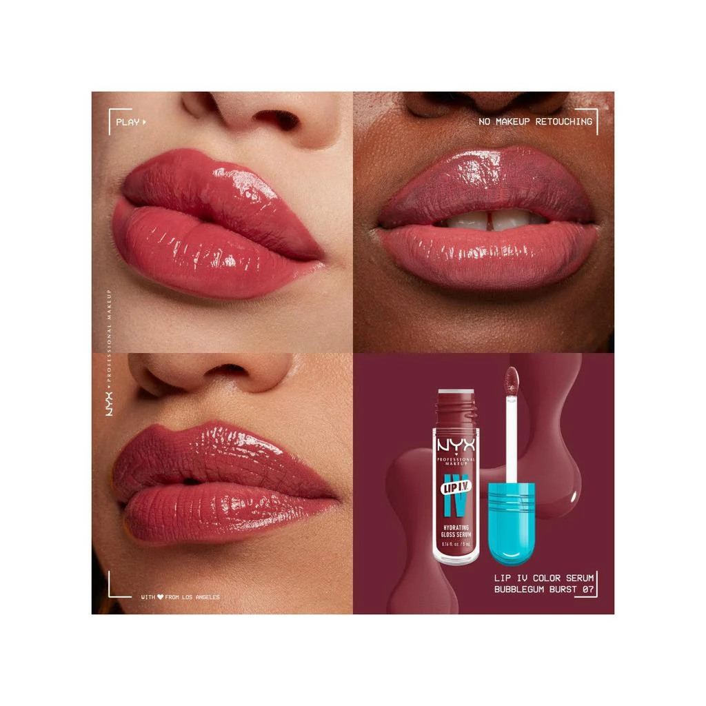Octopus x Nyx Lip Iv, Gloss, Jusqu'À 12H D'Hydratation, Hautement Pigmenté, Fini Brillant, Caramel Drip 34