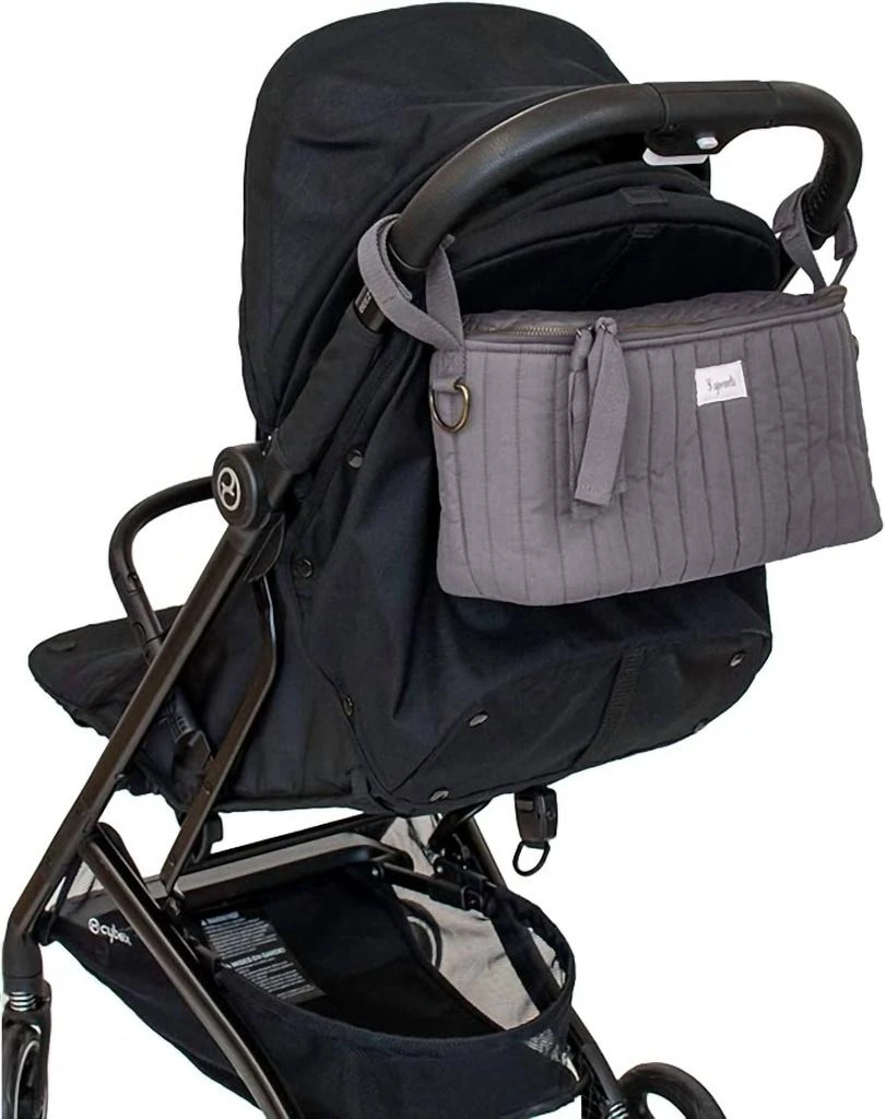 3 Sprouts Universal Stroller Caddy Organizer In Charcoal Gray 4