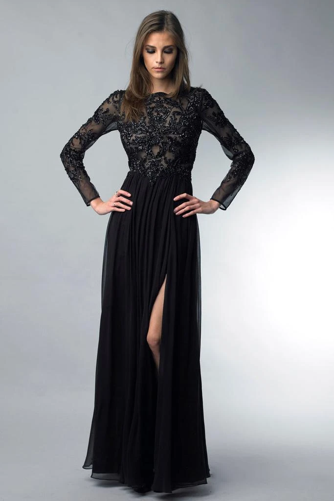 raw silk evening dresses Kakhovka Pure Silk Cut out Dress – LabelRow main image 0