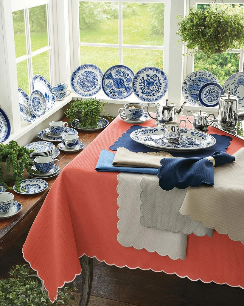 Neiman Marcus Set of 12 Assorted Blue 
White Dessert Plates 4