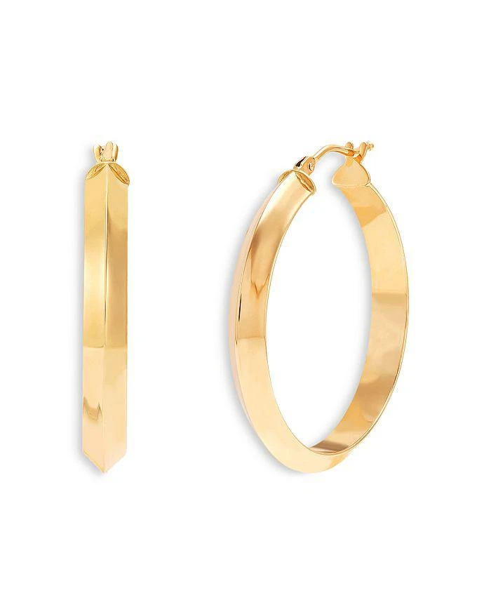 Bloomingdale's 14K Yellow Gold Tube Hoop Earrings 1