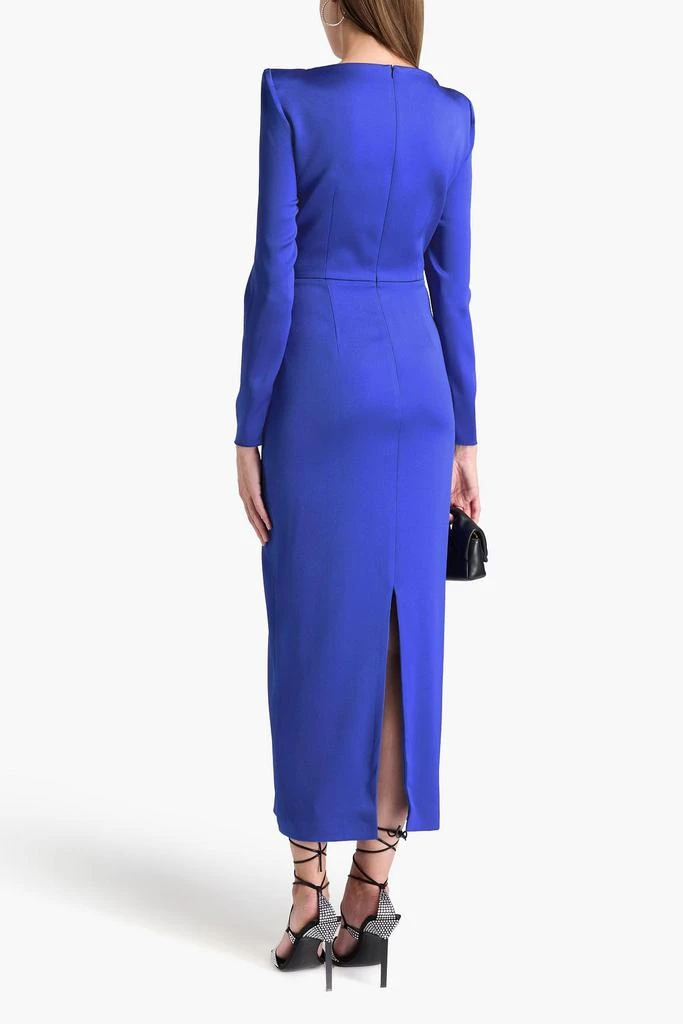 Alex Perry Linden wrap-effect satin-crepe midi dress 3
