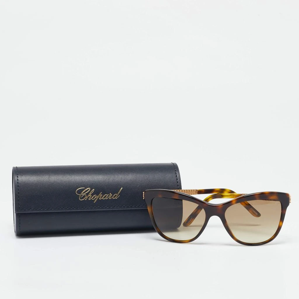 Chopard Chopard Tortoise Brown Gradient SCH189S Crystals Cat Eye Sunglasses 4