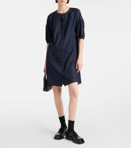 Max Mara Embroidered denim minidress 2