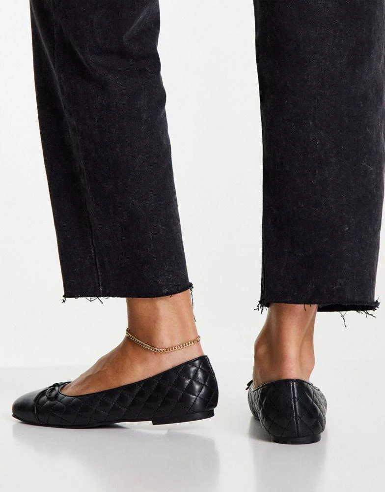 ALDO ALDO Braylynn ballet flats in black quilt 3