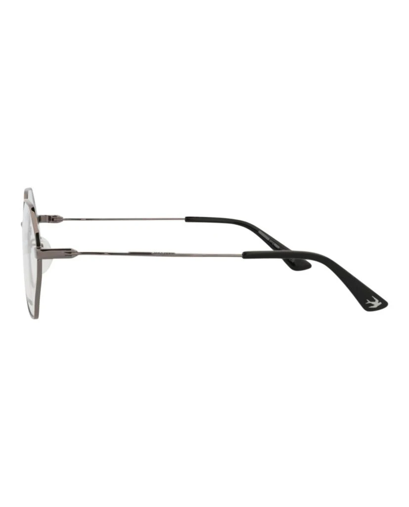 Alexander McQueen Square-Frame Metal Optical Frames 3