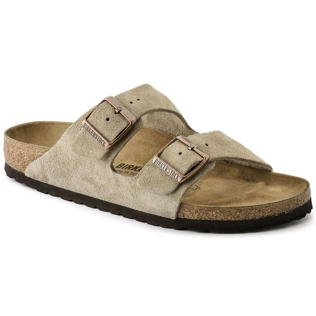 Birkenstock Unisex Arizona Hard Footbed Sandal In Taupe