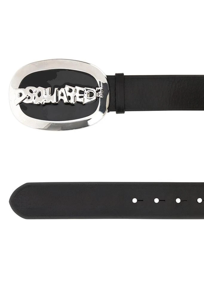 DSQUARED2 Black leather belt 1