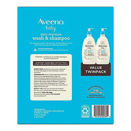 Aveeno Aveeno Baby 2-in-1 Wash and Shampoo, 18 fl. oz., 2 pk.