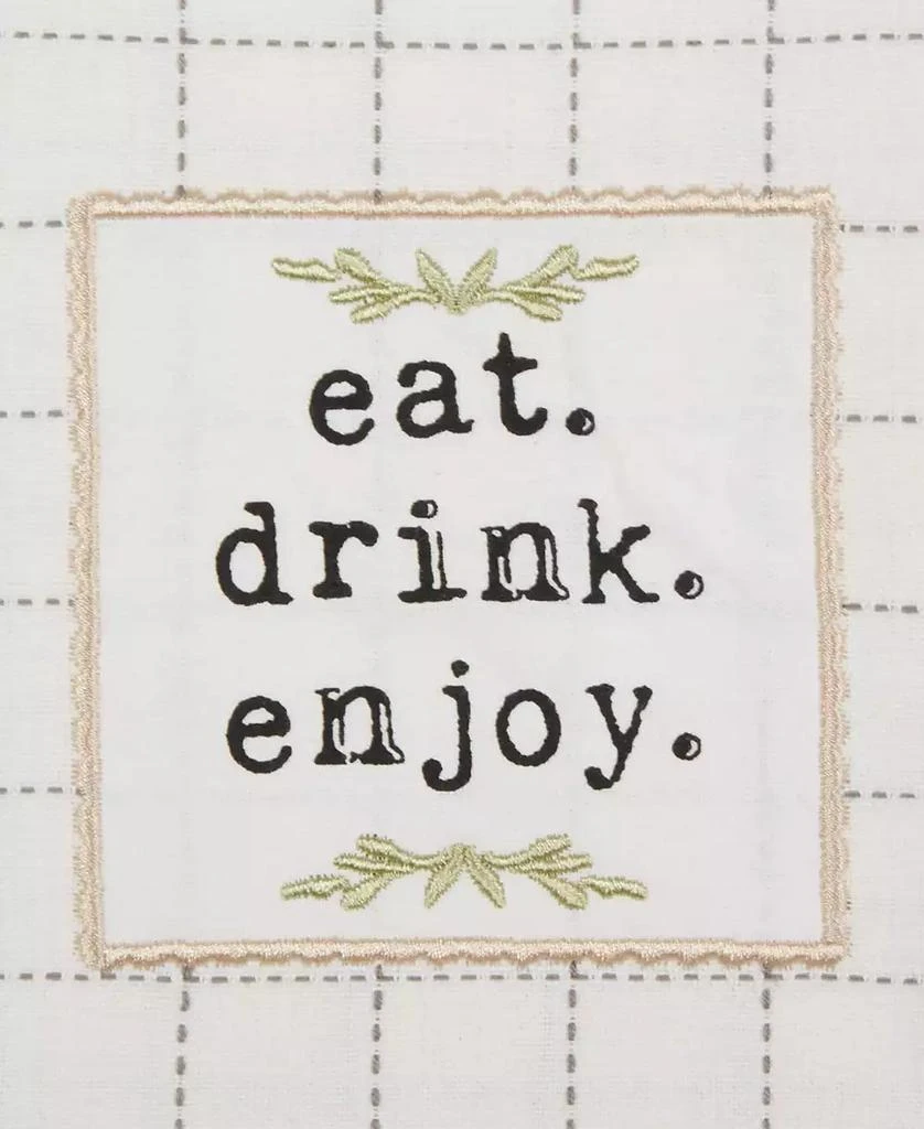 Design Imports Home Sweet Farmhouse Kitchen Collection, Dishtowel Set, 18x28", Gray, 4 Count 3