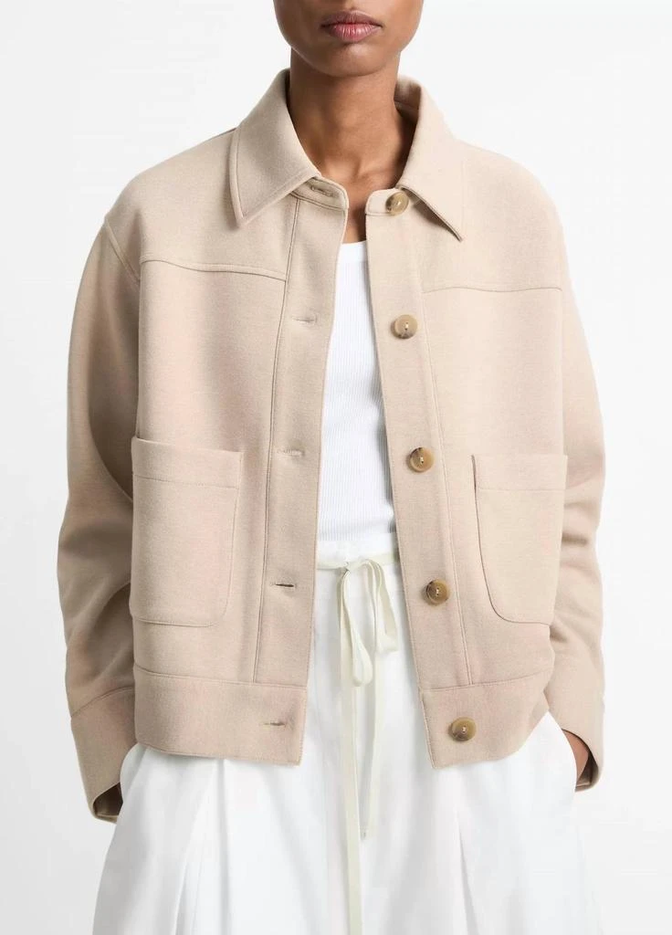 Vince Vince - Double-face Button Front Cropped Jacket 1