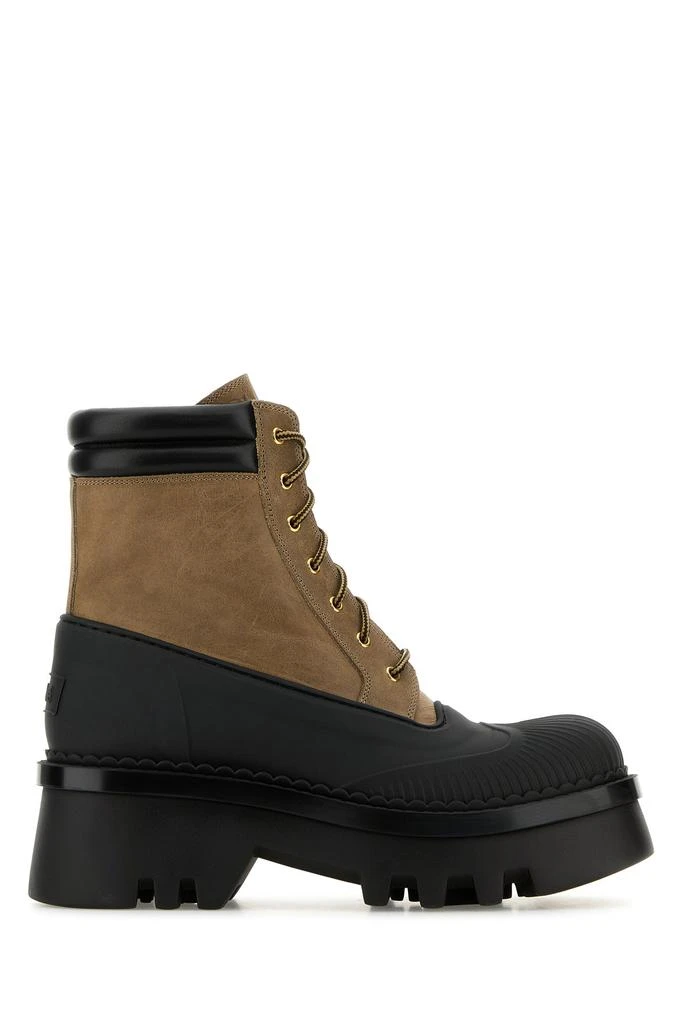 Chloé Two-tone nabuk and rubber Phoenix ankle boots 1