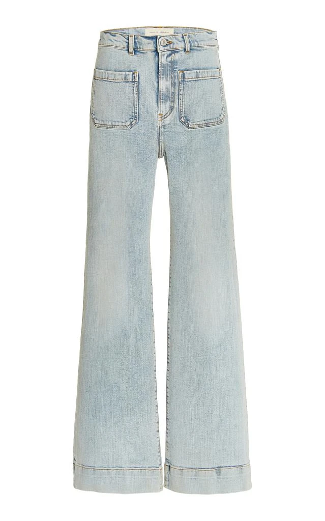 Jeanerica Jeanerica - Exclusive St Monica Stretch High-Rise Flared-Leg Jeans  - Light Wash - 28 - Moda Operandi 1