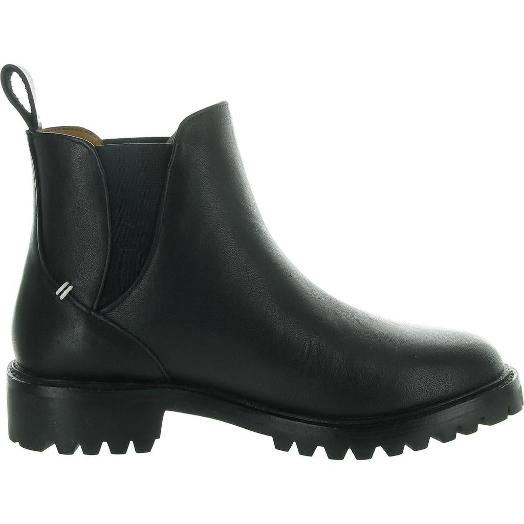 Vibram Womens Laceless Faux Leather Ankle Boots