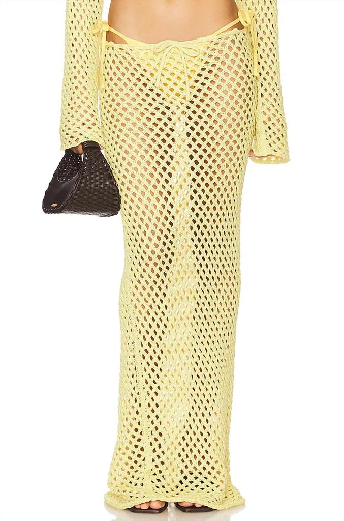 Bananhot Magen Cover-Up Skirt In Daisy Yellow