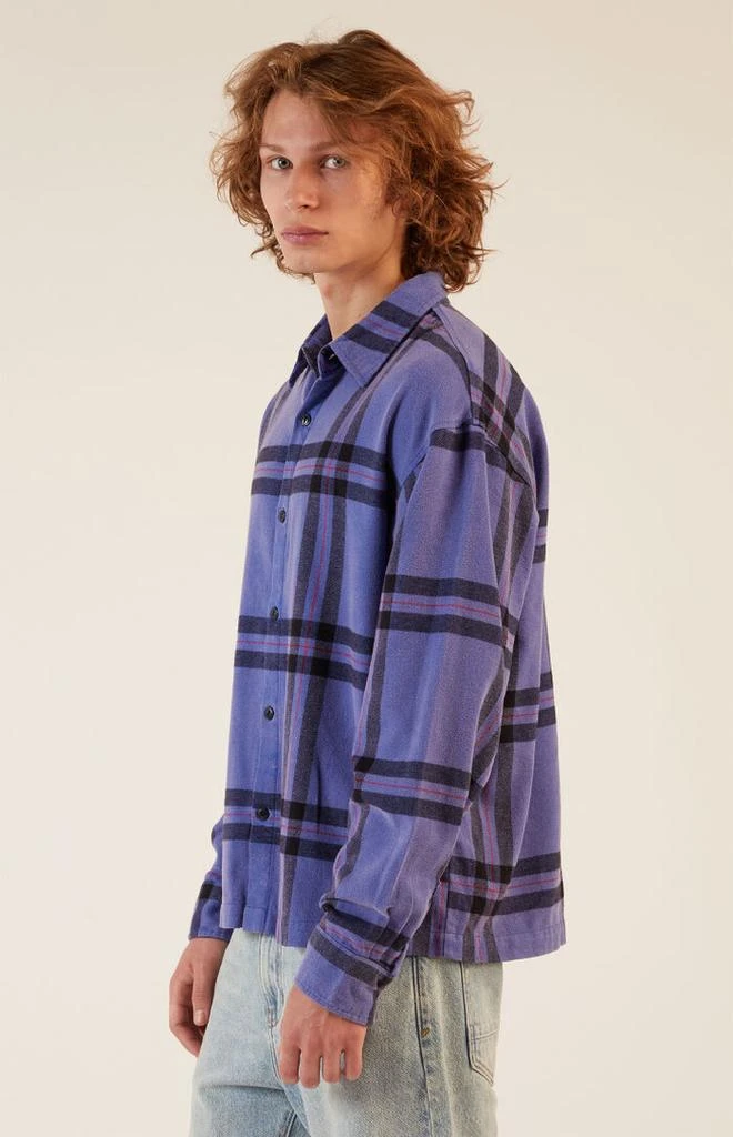 PacSun Blue Washed Flannel Shirt 2